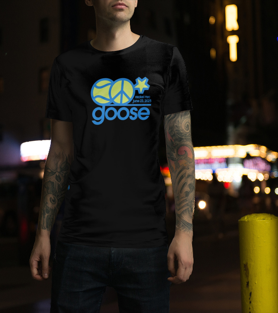 Goose Tennis Peace Star Event NYC June 23 2025 T-Shirt