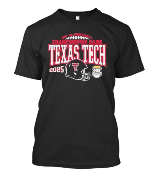 Texas Tech Red Raiders Big 12 Football Championship Game 2025 T-Shirt