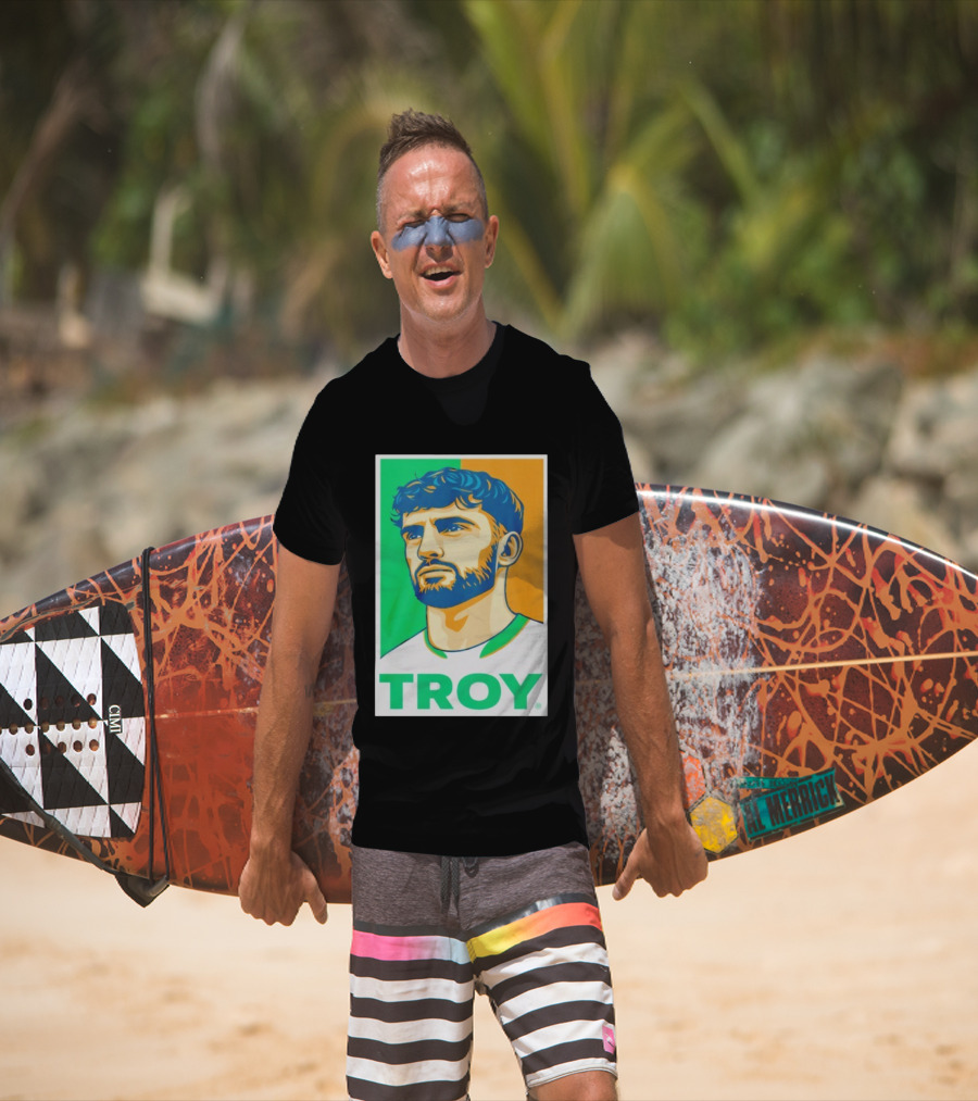 Troy Parrott Ireland Qualifiers Green White Orange T-Shirt