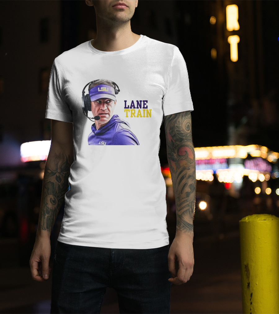 Lane Train Funny Coach LSU Tigers T-Shirt