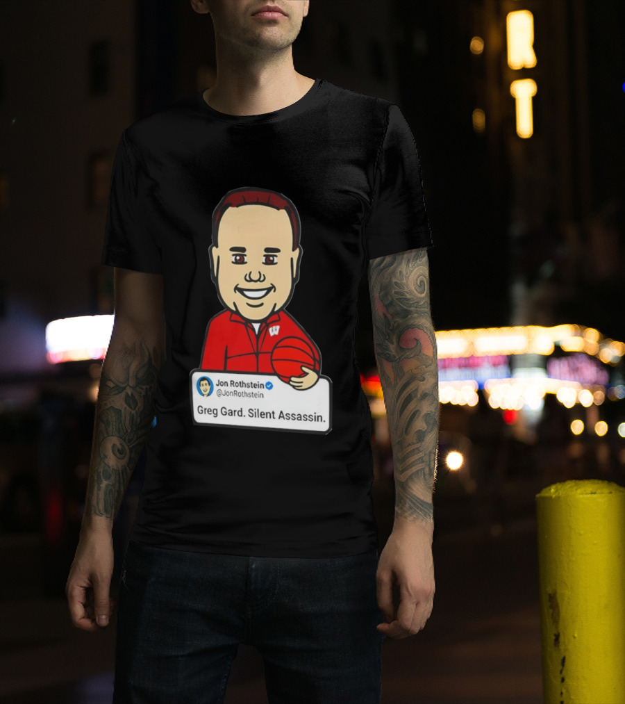 Greg Gard Silent Assassin Jon Rothstein Cartoon Basketball T-Shirt