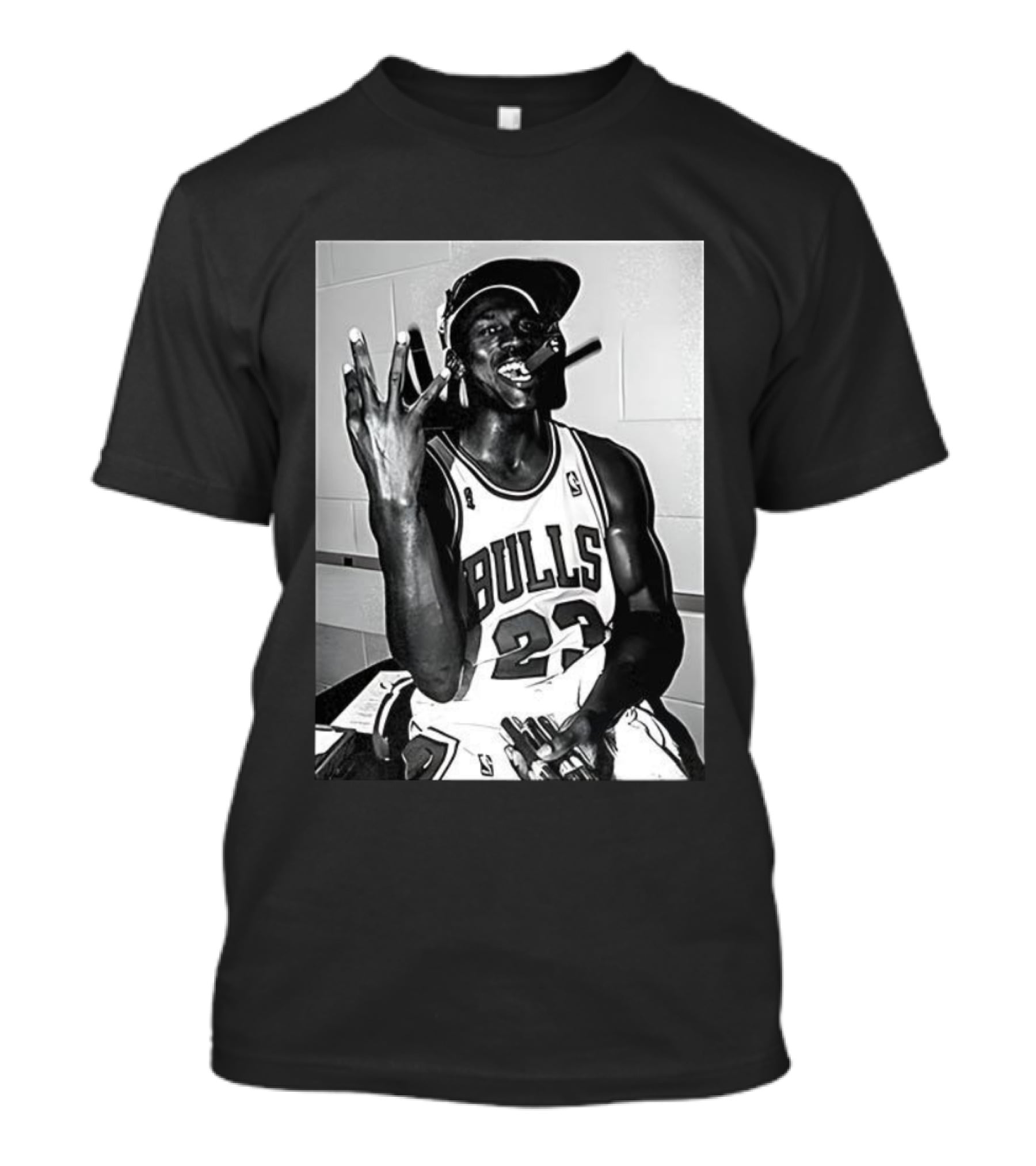 Chicago Bulls Michael 23 Cigar Celebration 4x Champions T-Shirt