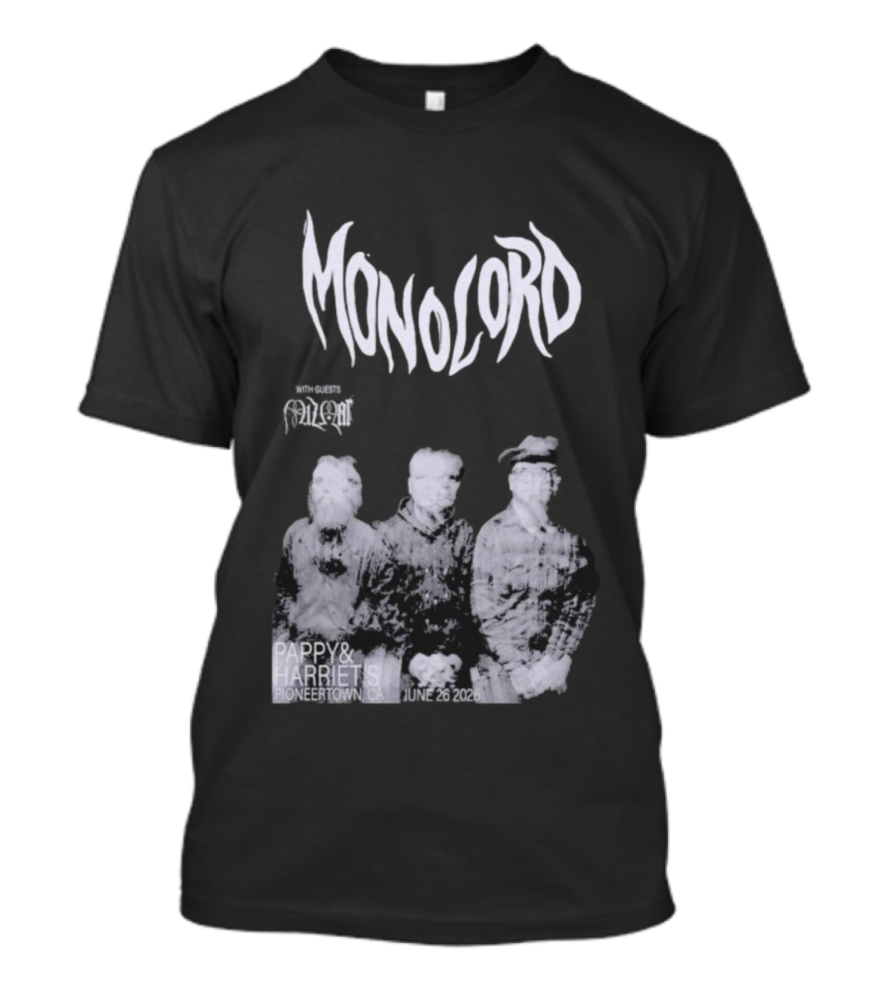 Monolord Pappy & Harriet's Pioneertown CA June 26 2026 Vintage Trio T-Shirt