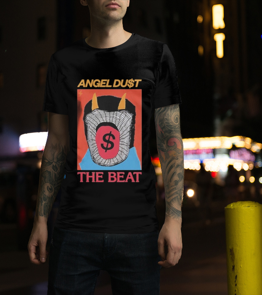 Angel Du$t The Beat Dollar Sign Mask Art T-Shirt