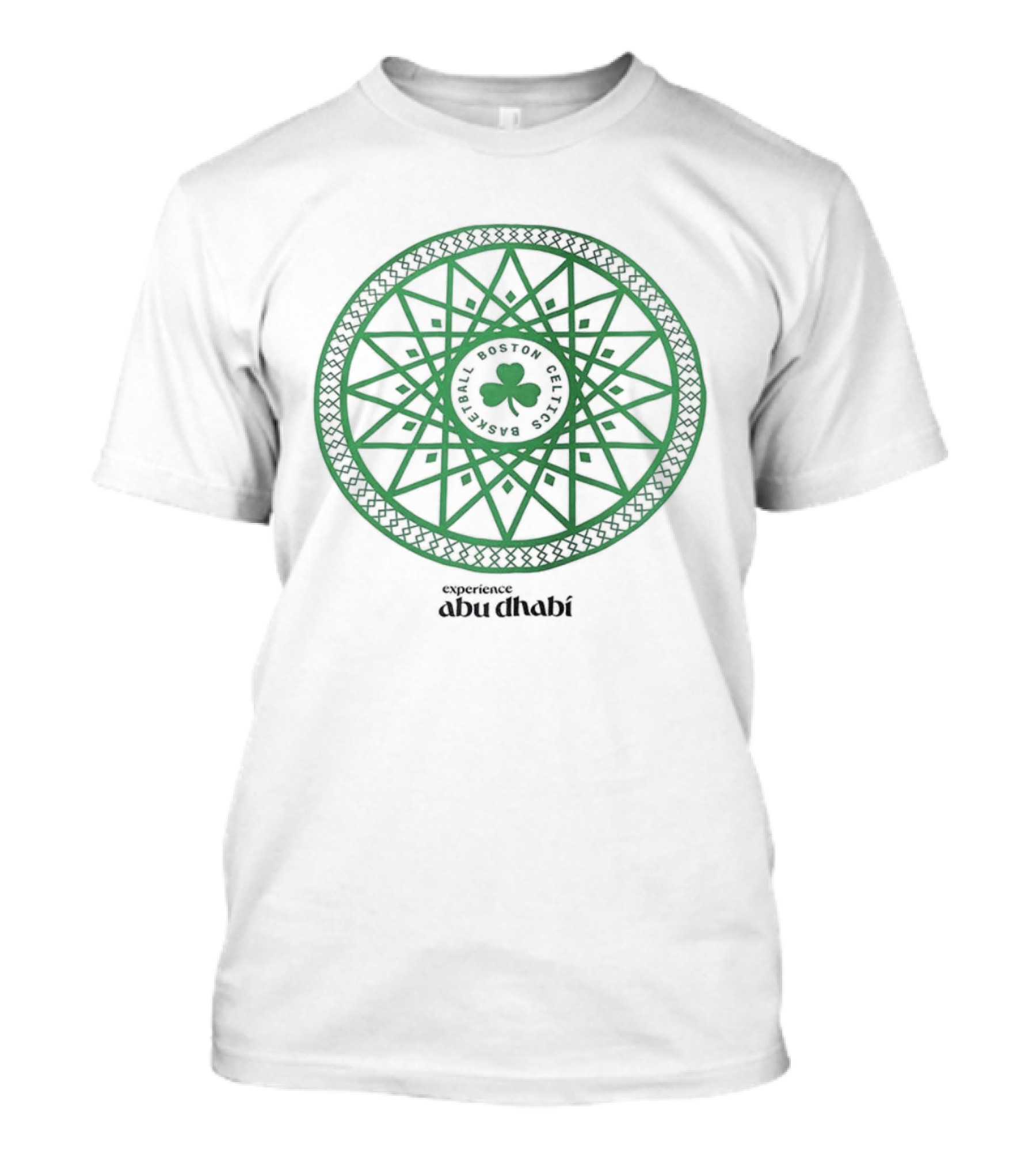 Boston Celtics Shamrock Abu Dhabi Circular Emblem T-Shirt