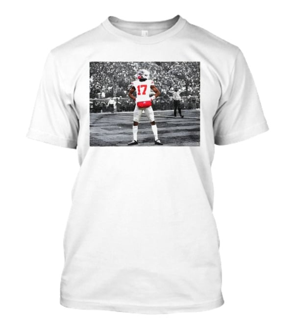 Ohio State Buckeyes Carnell Tate 17 Touchdown Celebration NFL Football 2025 T-Shirt
