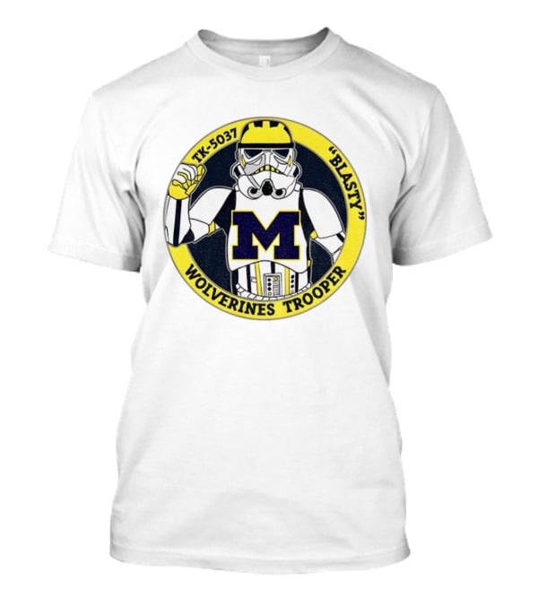 TK-5037 Blasty Wolverines Trooper Michigan M Varsity Fandom T-Shirt