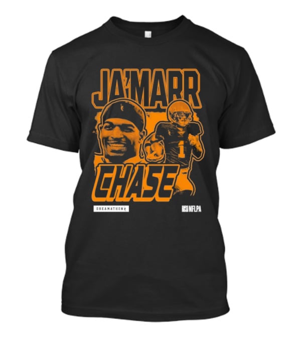 Ja'Marr Chase Football Star Player Illustration T-Shirt