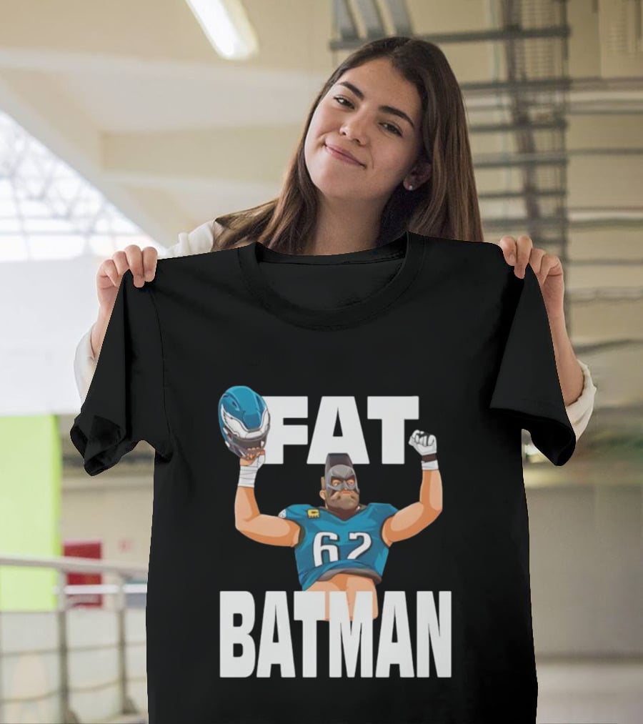 Philadelphia Eagles 62 Fat Batman Football Parody T-Shirt