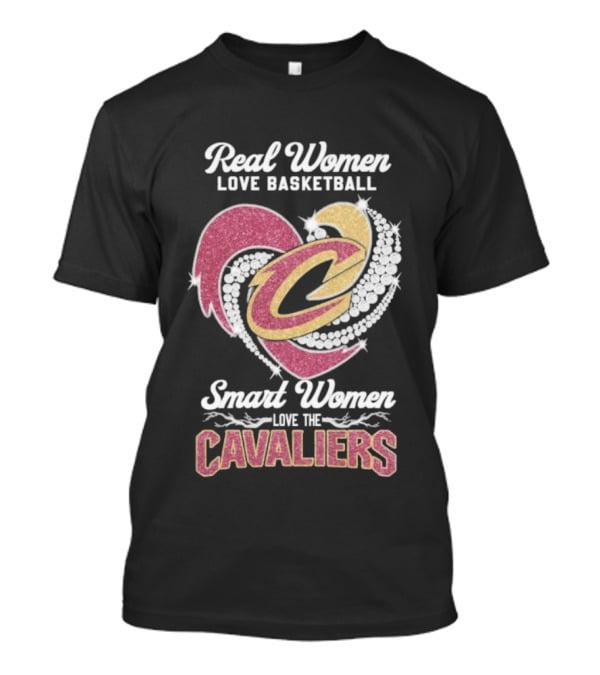 Real Women Love Basketball Smart Women Love The Cavaliers T-Shirt
