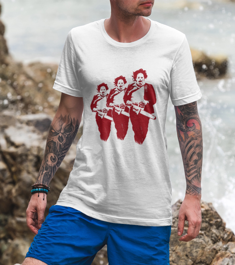 The Texas Chainsaw Massacre Leatherface Trio T-Shirt