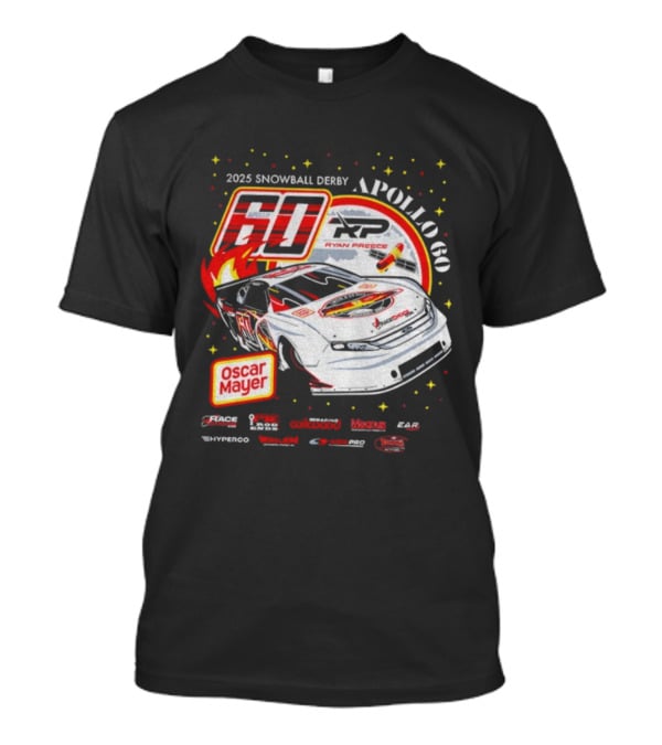 Ryan Preece 60 XP Apollo Oscar Mayer 2025 Snowball Derby Racing T-Shirt