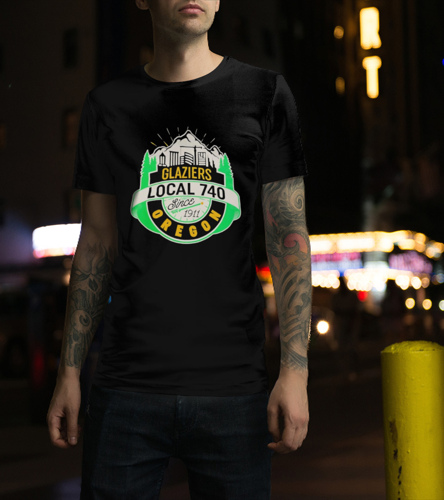 Glaziers Local 740 Oregon Union Vintage Since 1911 T-Shirt