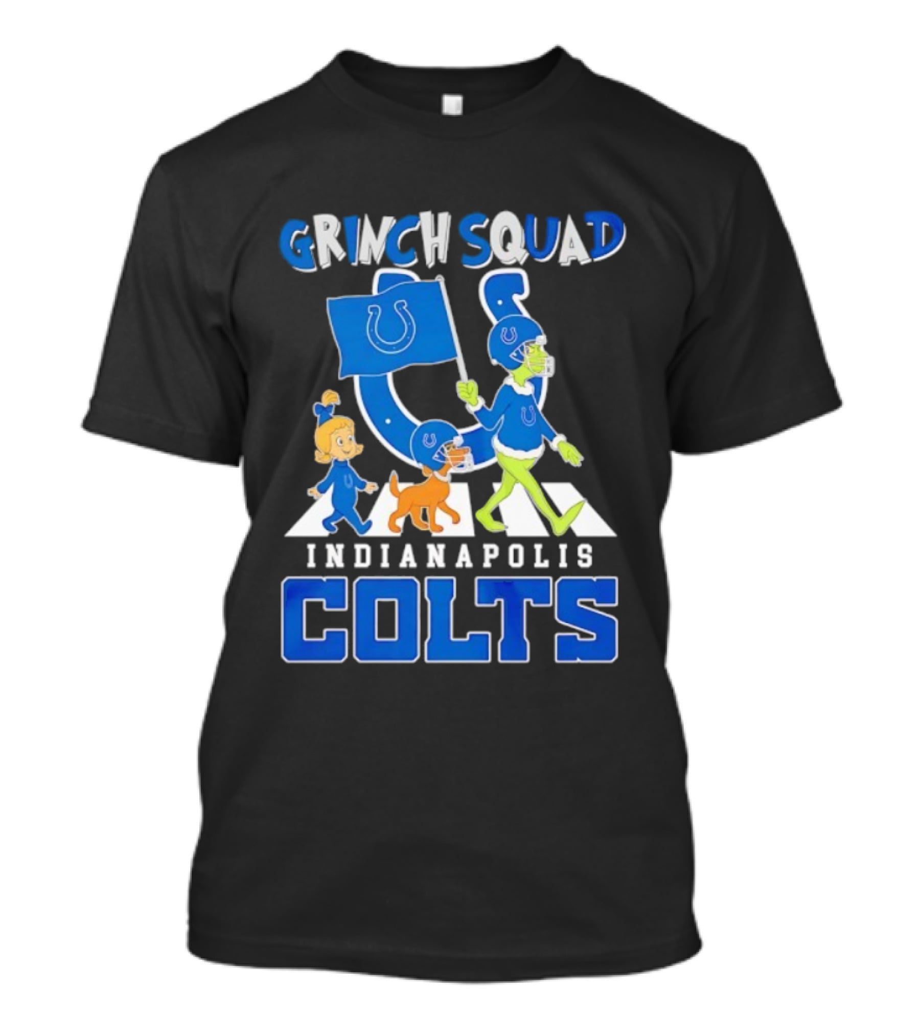 Grinch Squad Indianapolis Colts Fan Parade T-Shirt