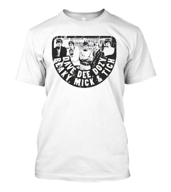 Dave Dee Dozy Beaky Mick And Tich Retro Band Name T-Shirt