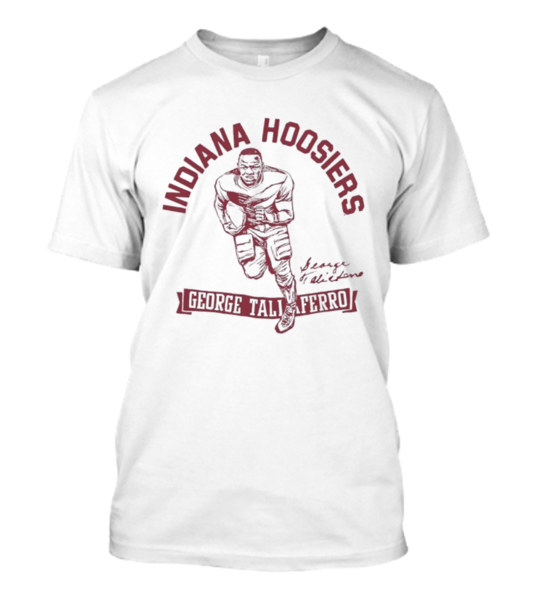 Indiana Hoosiers Football George Taliaferro Vintage Style Sports Apparel T-Shirt