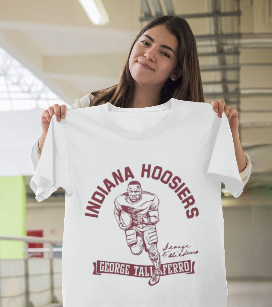 Indiana Hoosiers Football George Taliaferro Vintage Style Sports Apparel T-Shirt