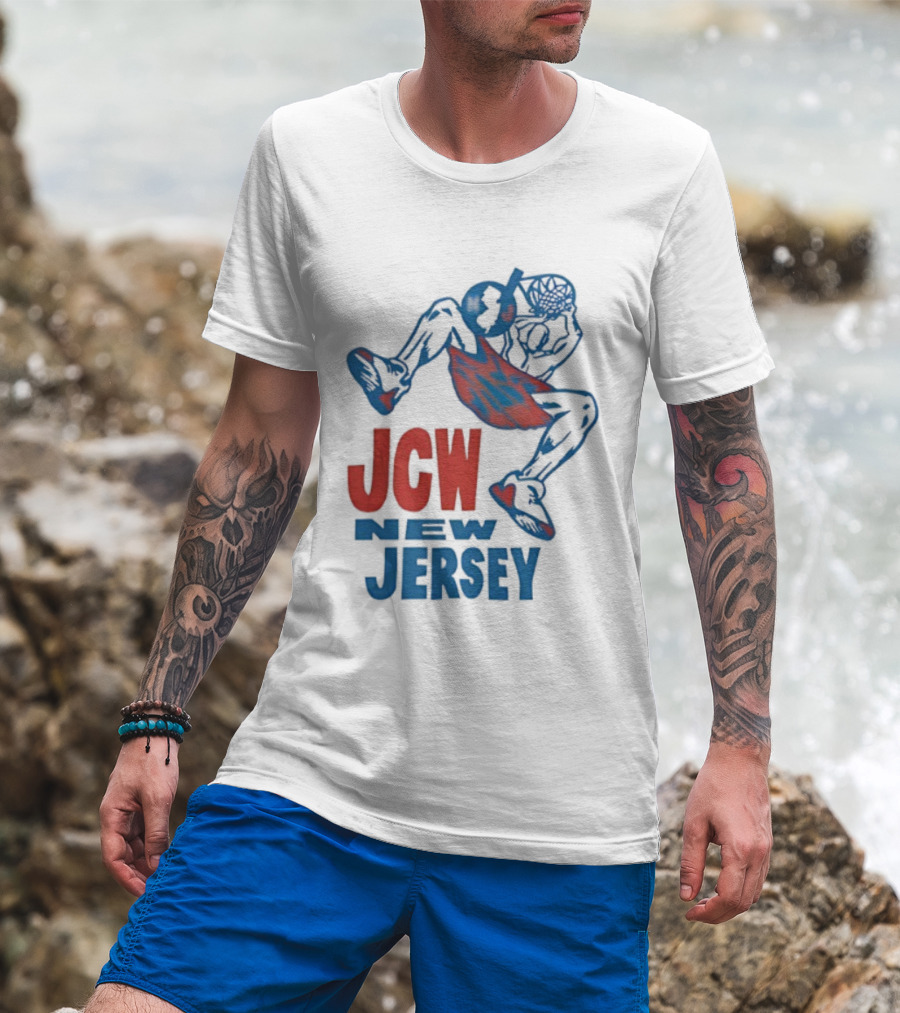 JCW Juggalo Championship Wrestling New Jersey Vintage Basketball Aesthetic T-Shirt