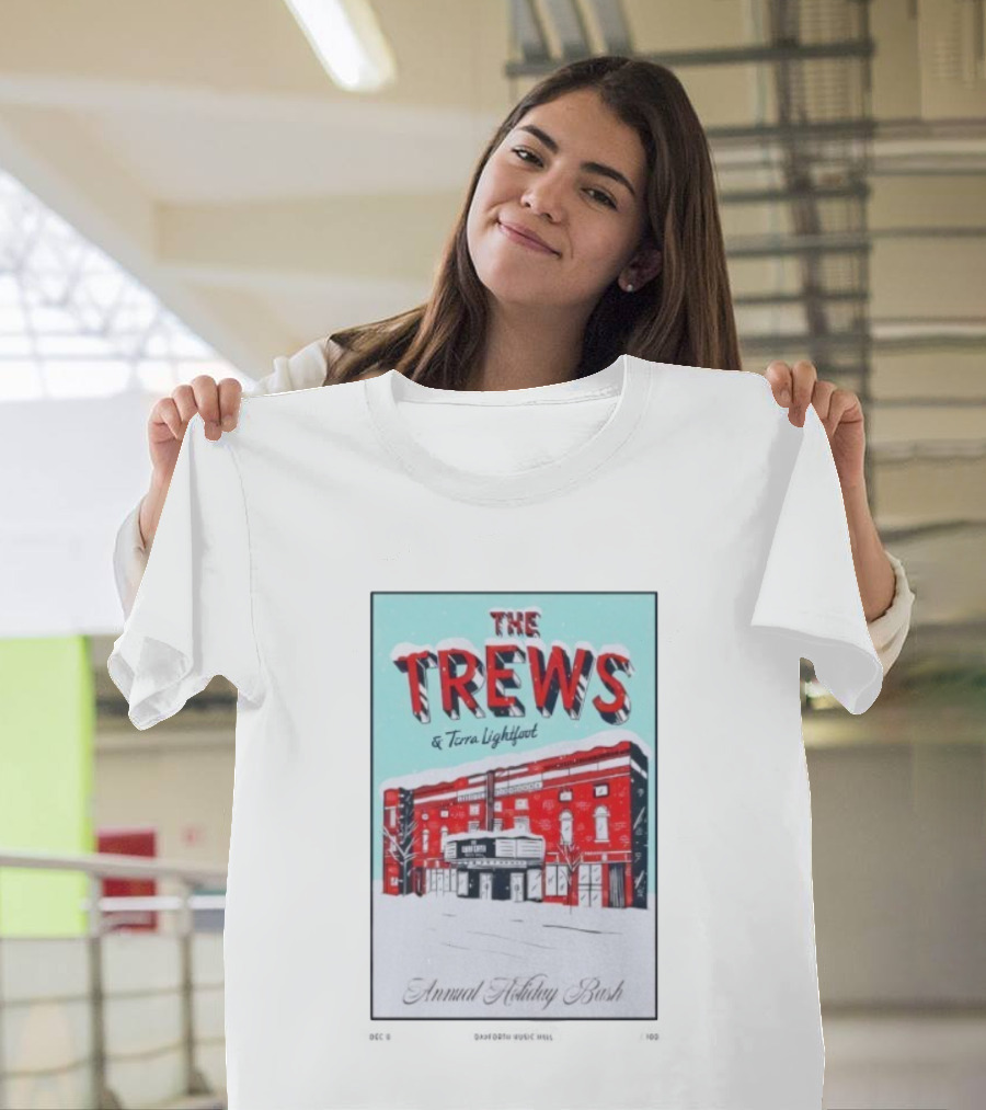 The Trews Terra Lightfoot Annual Holiday Bash Danforth Music Hall December 6 2025 Concert T-Shirt