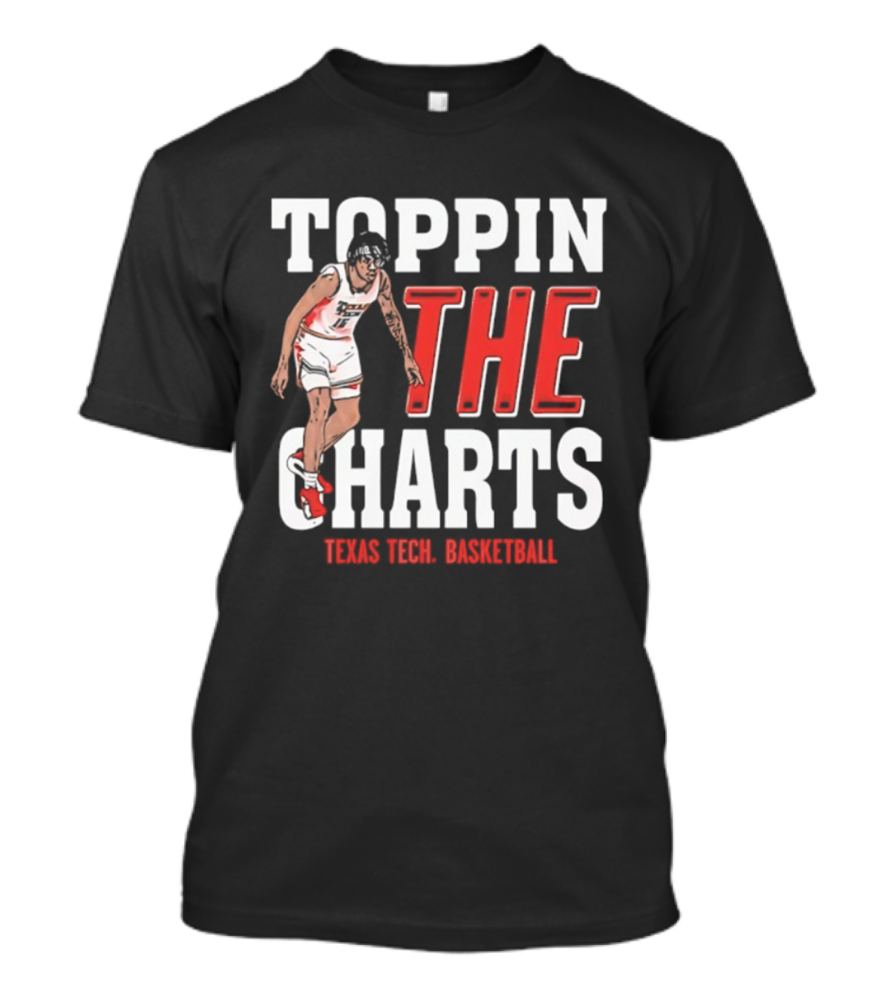 Toppin The Charts Texas Tech Red Raiders Basketball T-Shirt