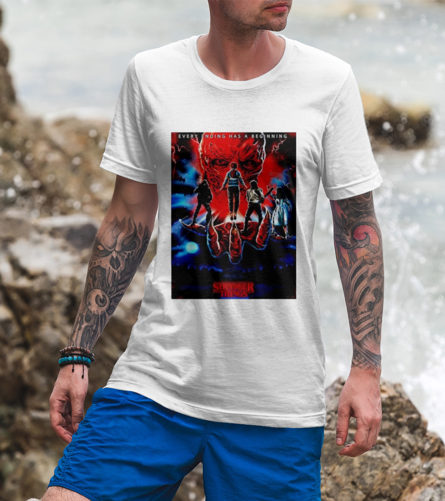 Stranger Things Every Ending Has A Beginning Halloween T-Shirt