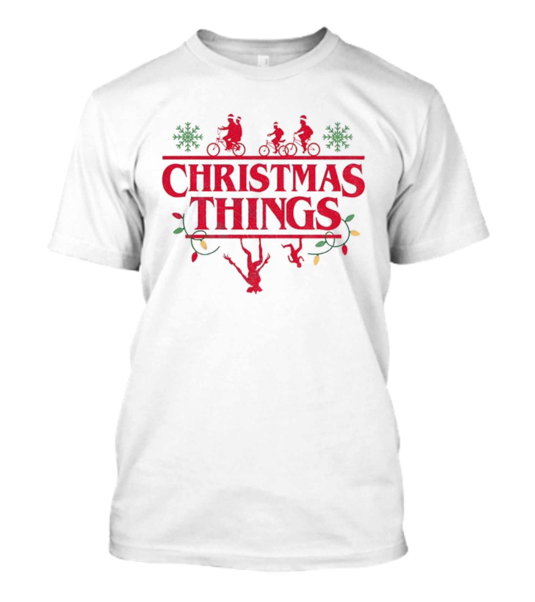 Christmas Things Upside Down Merry Stranger Christmas 2025 T-Shirt