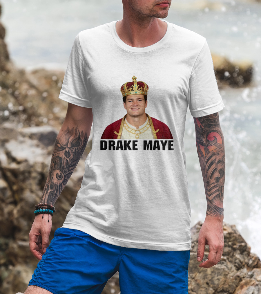 Drake Maye King Black Series New England Patriots NFL Football 2025 T-Shirt