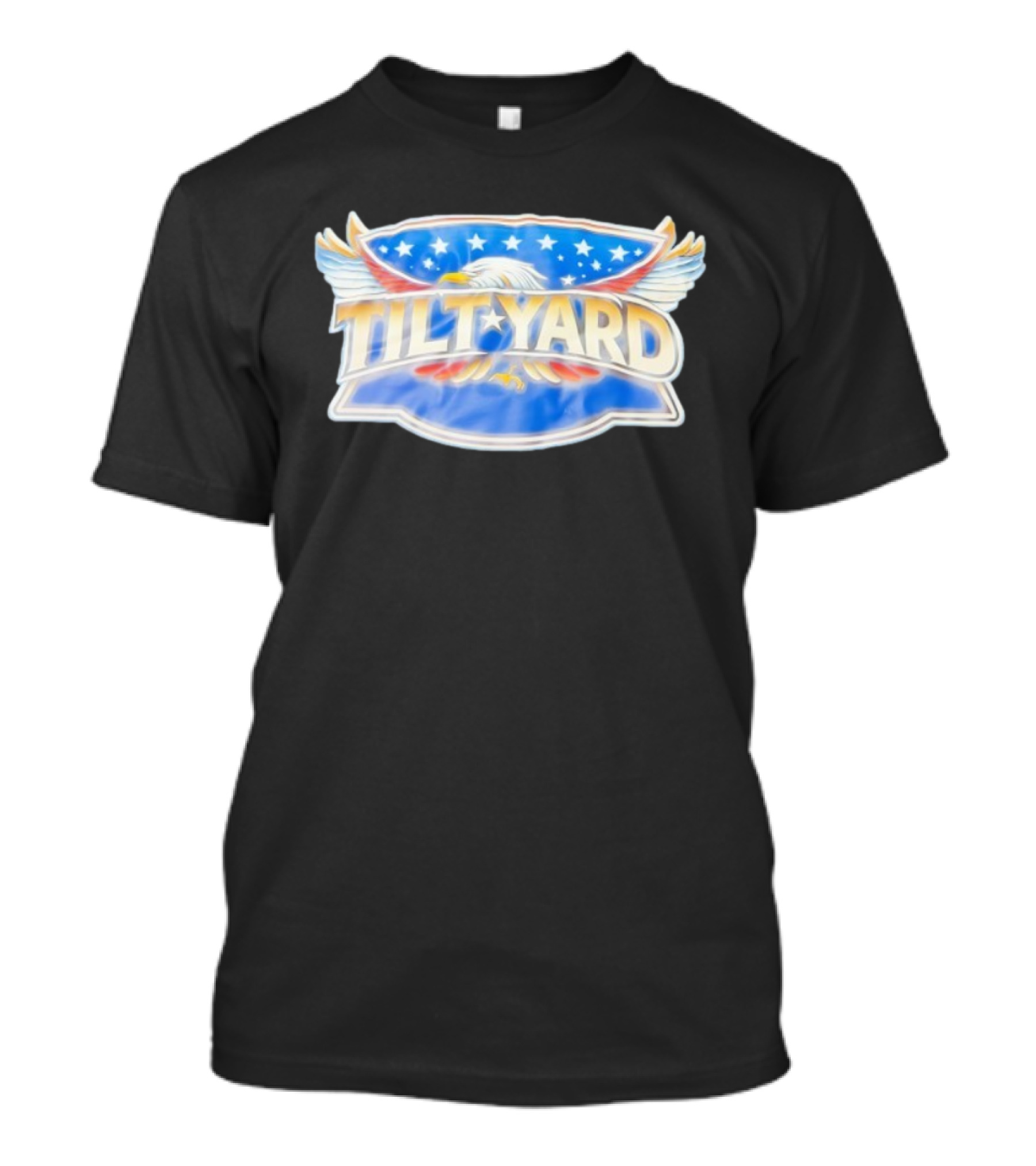 Tilt Yard Eagle Stars Wings Emblem T-Shirt
