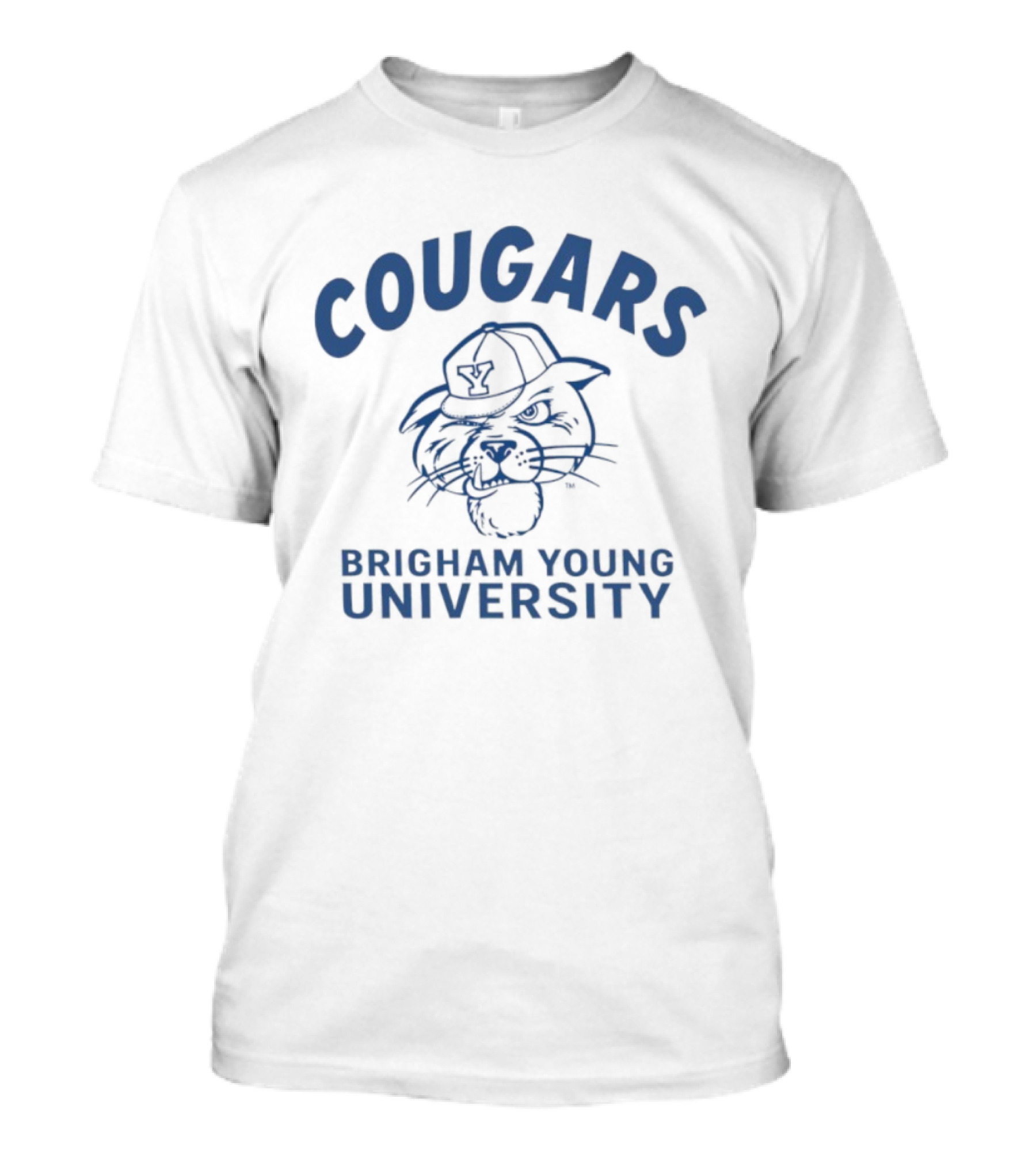 Cougars Brigham Young University Retro Coug Iconic University Team Spirit T-Shirt