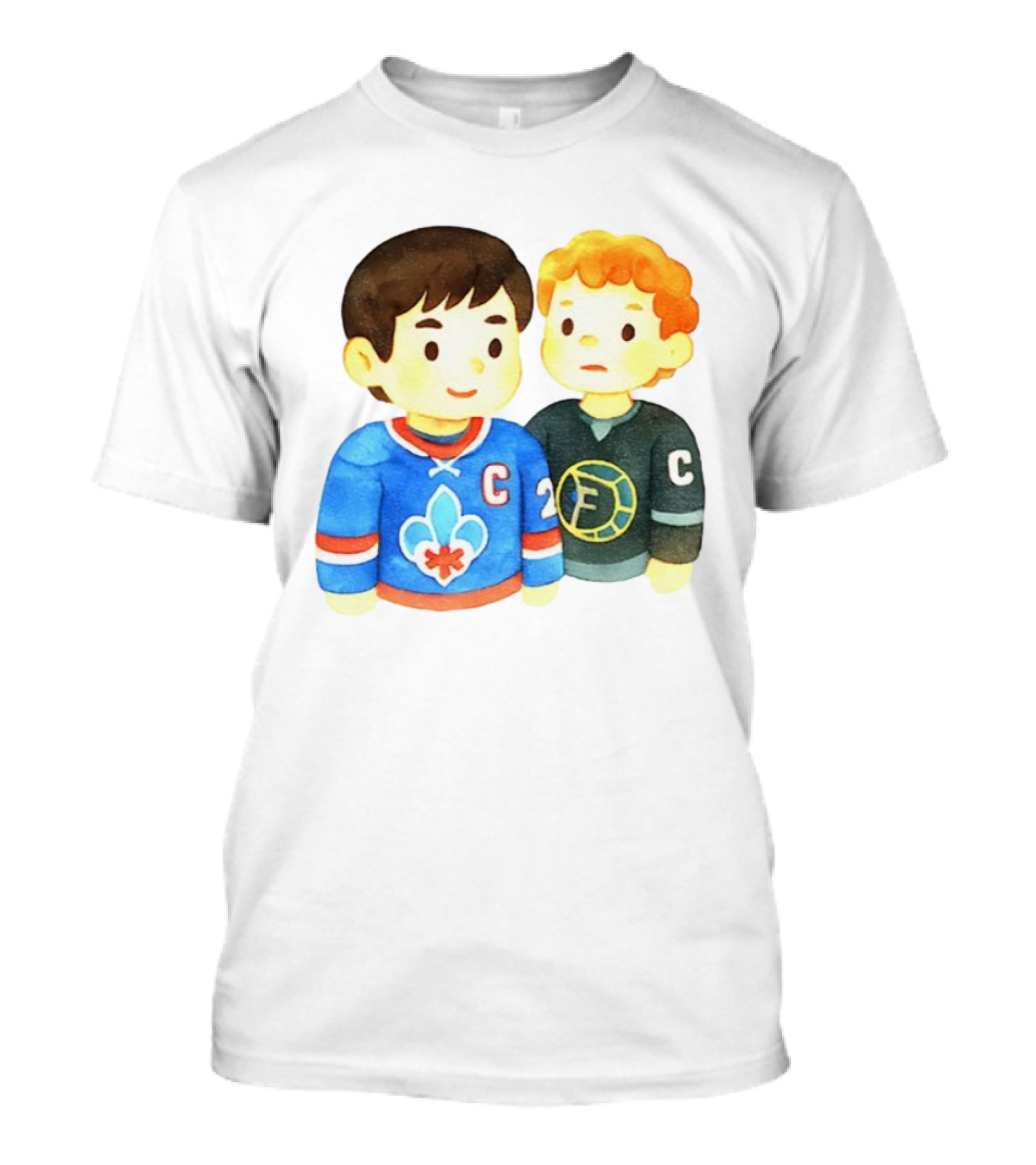 Ilya Rozanov Shane Hollander Chibi Hockey Rivalry Fan Art T-Shirt