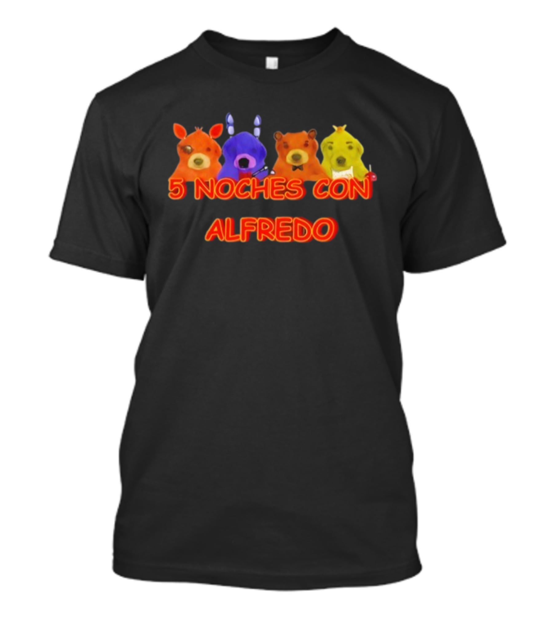5 Noches Con Alfredo Colorful Characters T-Shirt