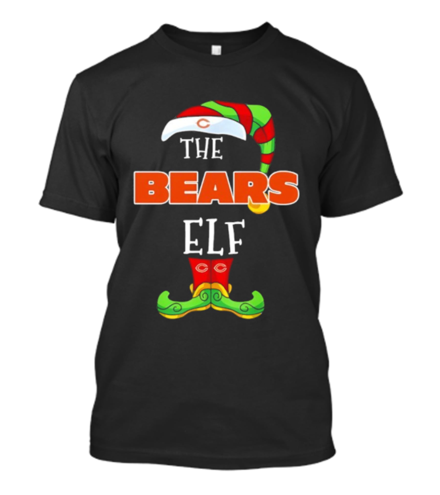 Chicago Bears ELF Christmas Fan Apparel T-Shirt