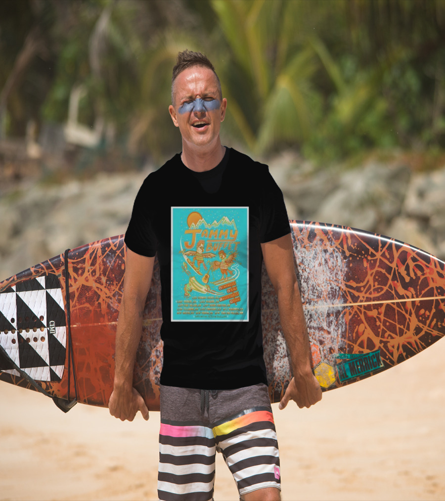 Jammy Buffet Changes In Altitudes Tour 26 Denver Durango Taos Ski Valley Supporting Kitchen Dwellers T-Shirt