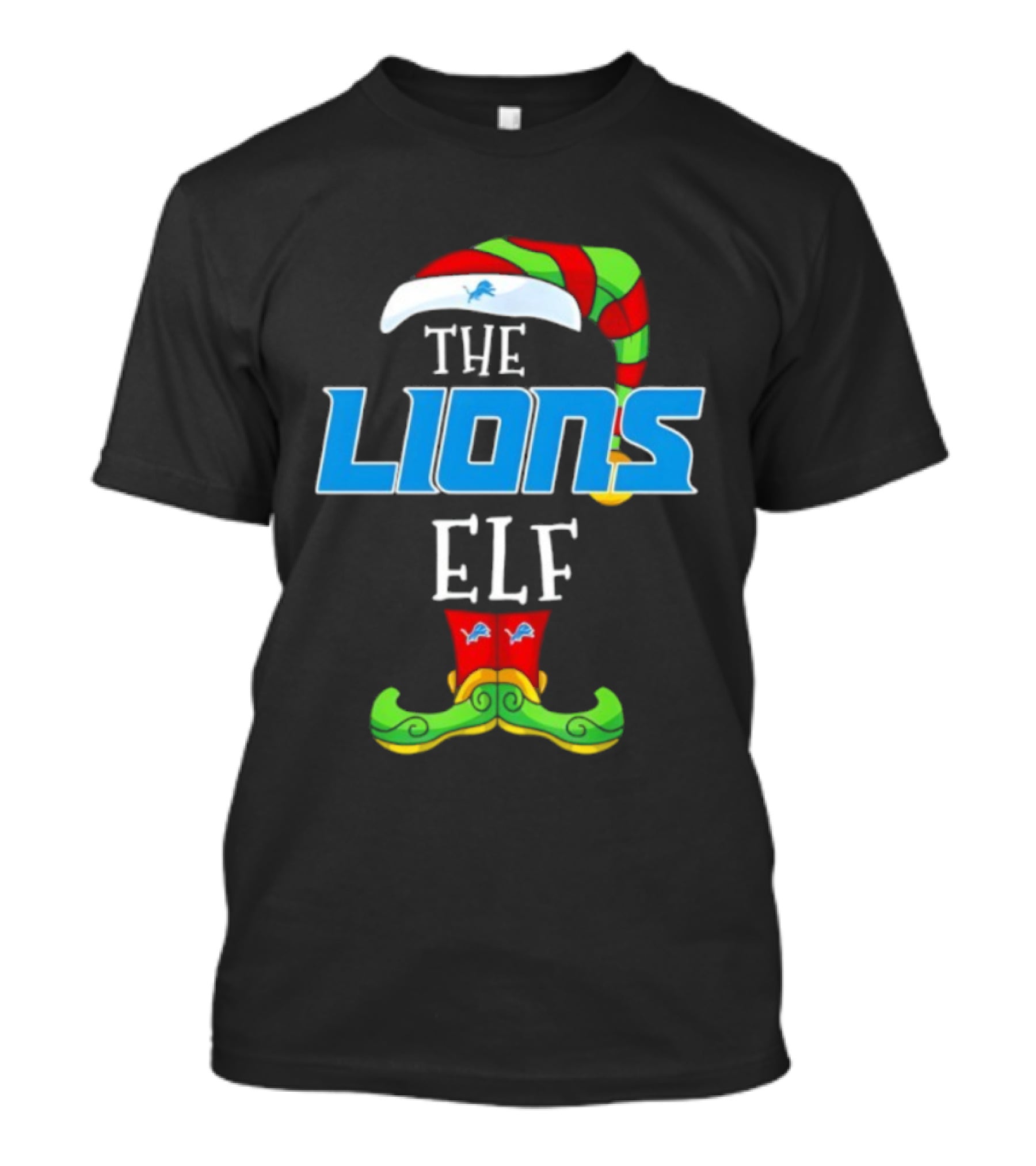 THE LIONS ELF Christmas Detroit Lions T-Shirt