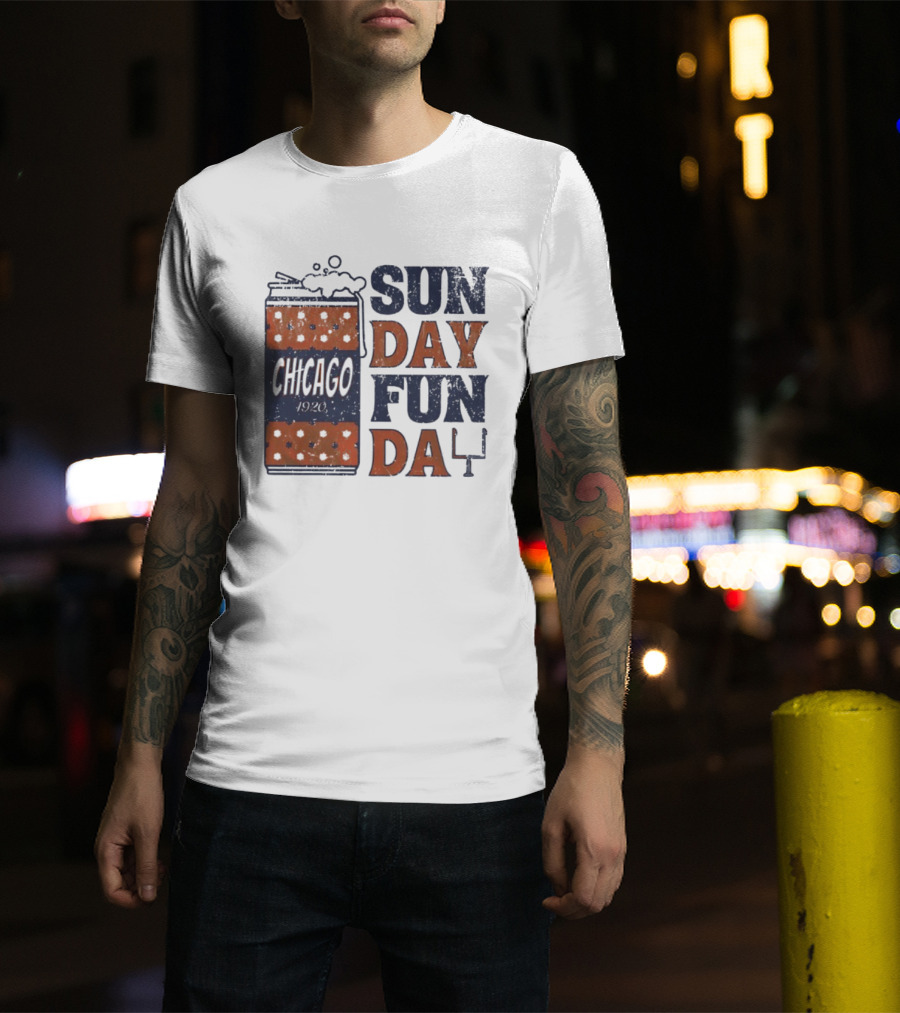 Chicago 1920 Chicago Bears Sunday Fun Day T-Shirt