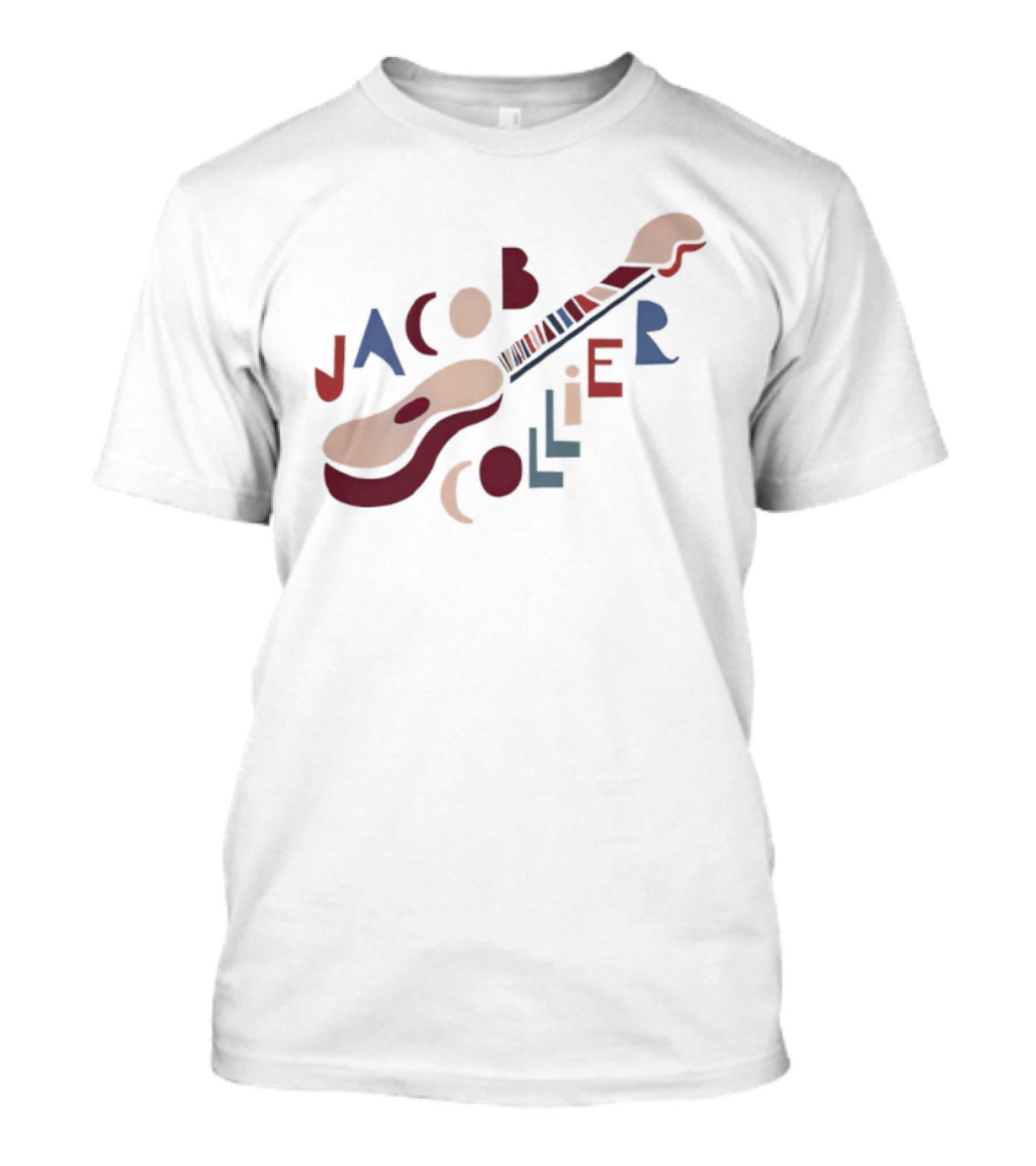 Jacob Collier Colorful Guitar Art Letters T-Shirt