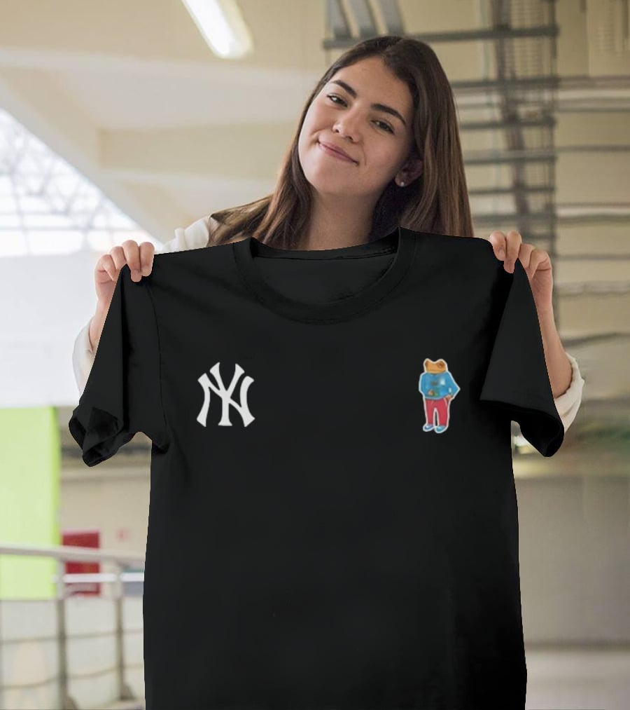 Bad Bunny New York Yankees Bear Blue Red Pants T-Shirt
