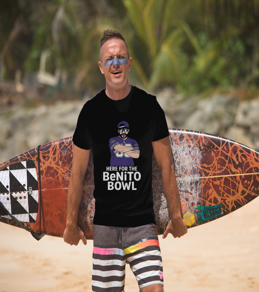 Baltimore Ravens Super Bowl Halftime Here For The Benito Bowl T-Shirt