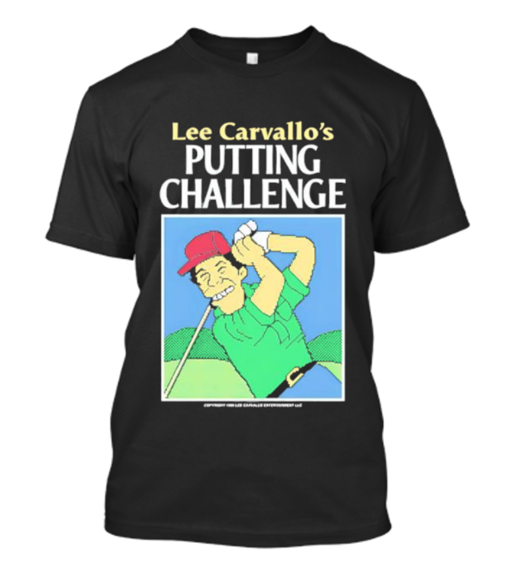 Lee Carvallo's Putting Challenge Retro Golfing Game Nostalgia T-Shirt