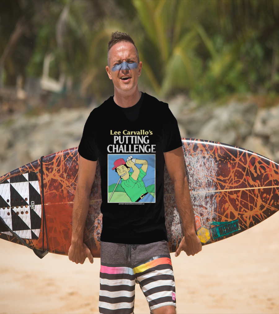 Lee Carvallo's Putting Challenge Retro Golfing Game Nostalgia T-Shirt
