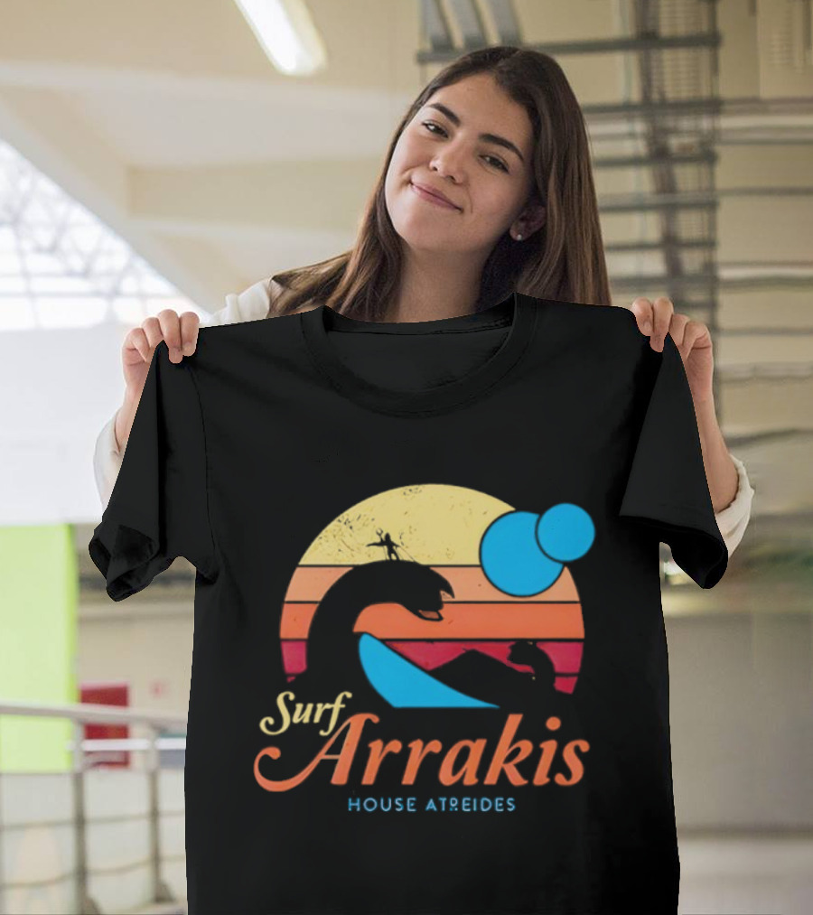 Surf Arrakis House Atreides Sunset Dune Adventure T-Shirt