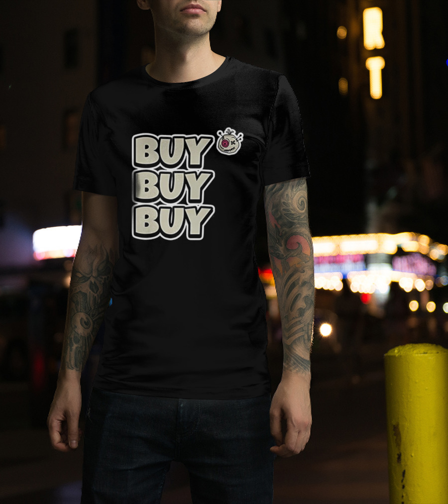 BUY BUY BUY Voodoo Token Eye Design T-Shirt
