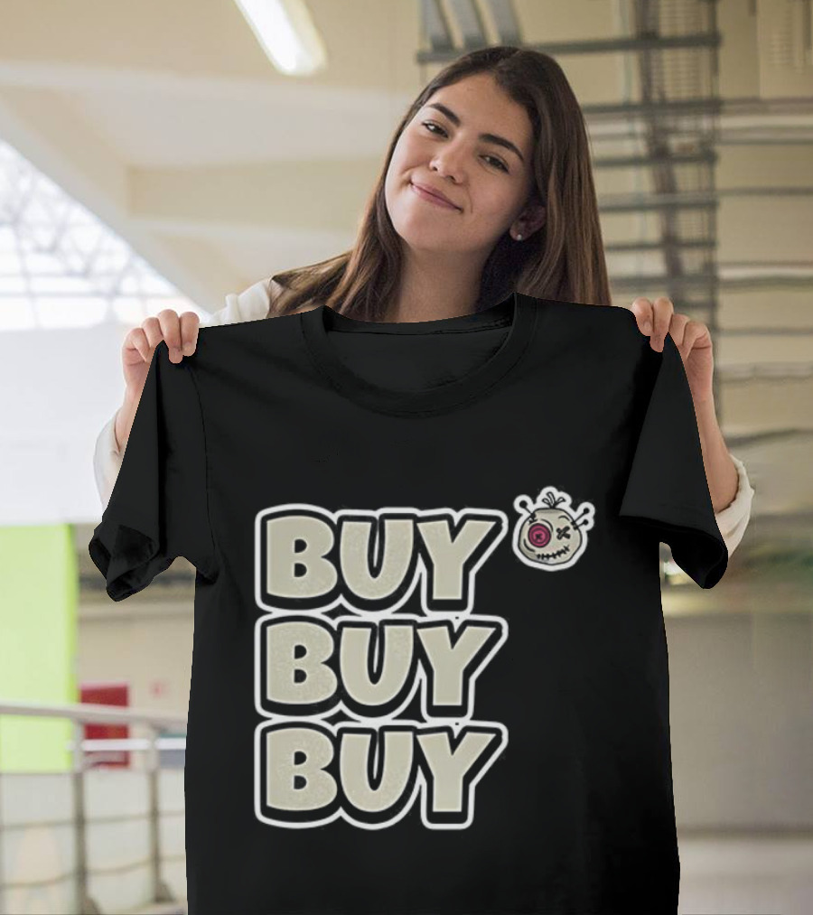 BUY BUY BUY Voodoo Token Eye Design T-Shirt