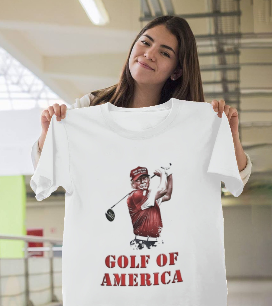 Donald Trump Make America Great Again Golf Of America Bright T-Shirt