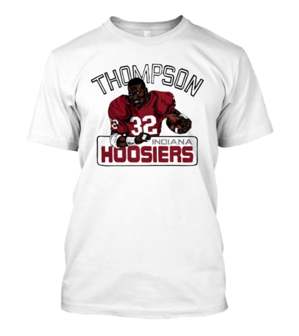 Indiana Hoosiers Anthony Thompson Caricature 32 Football Legend T-Shirt