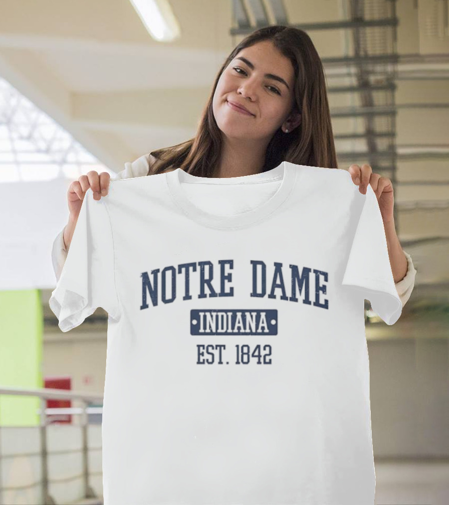 Notre Dame Indiana Est. 1842 Vintage T-Shirt