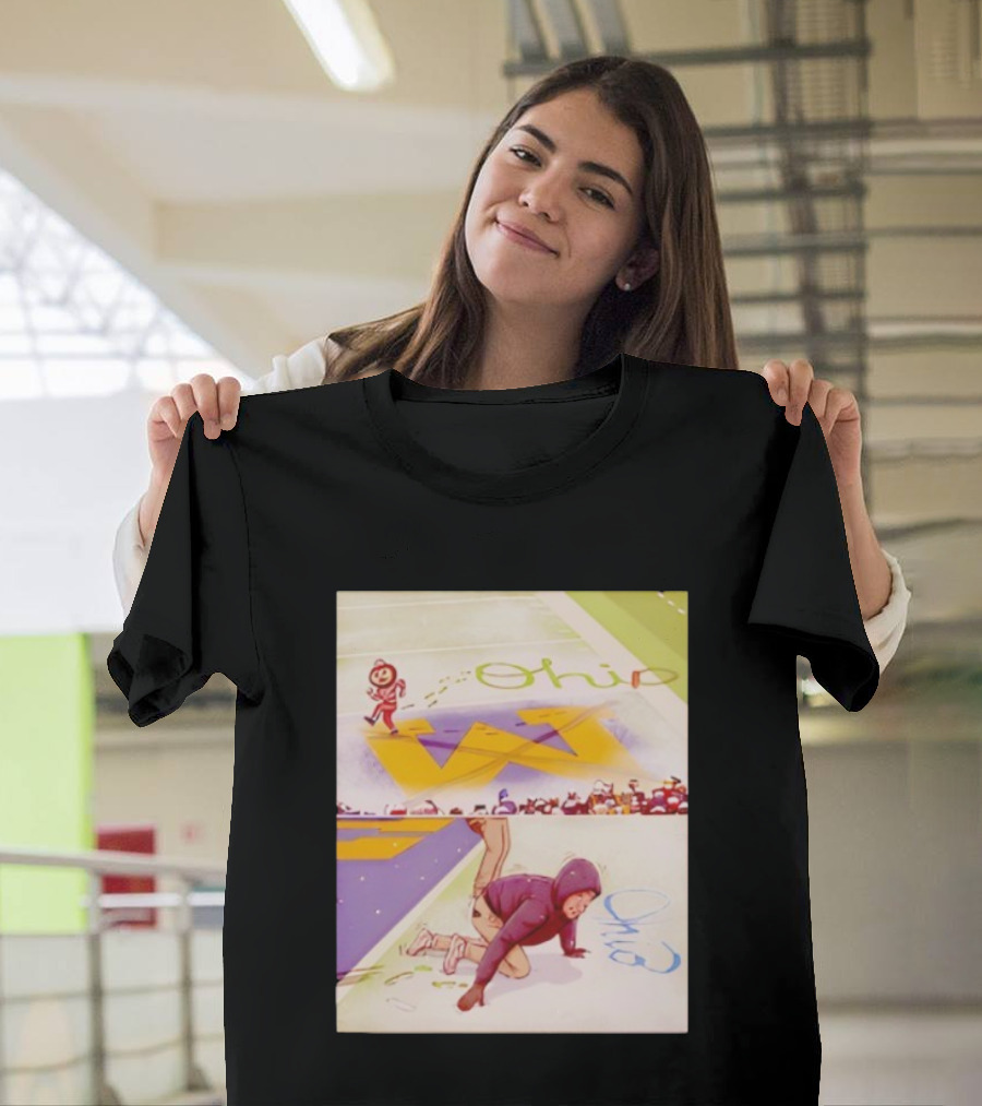 Ohio State Brutus Buckeye Triumph Over M Rival In Snow Scene T-Shirt