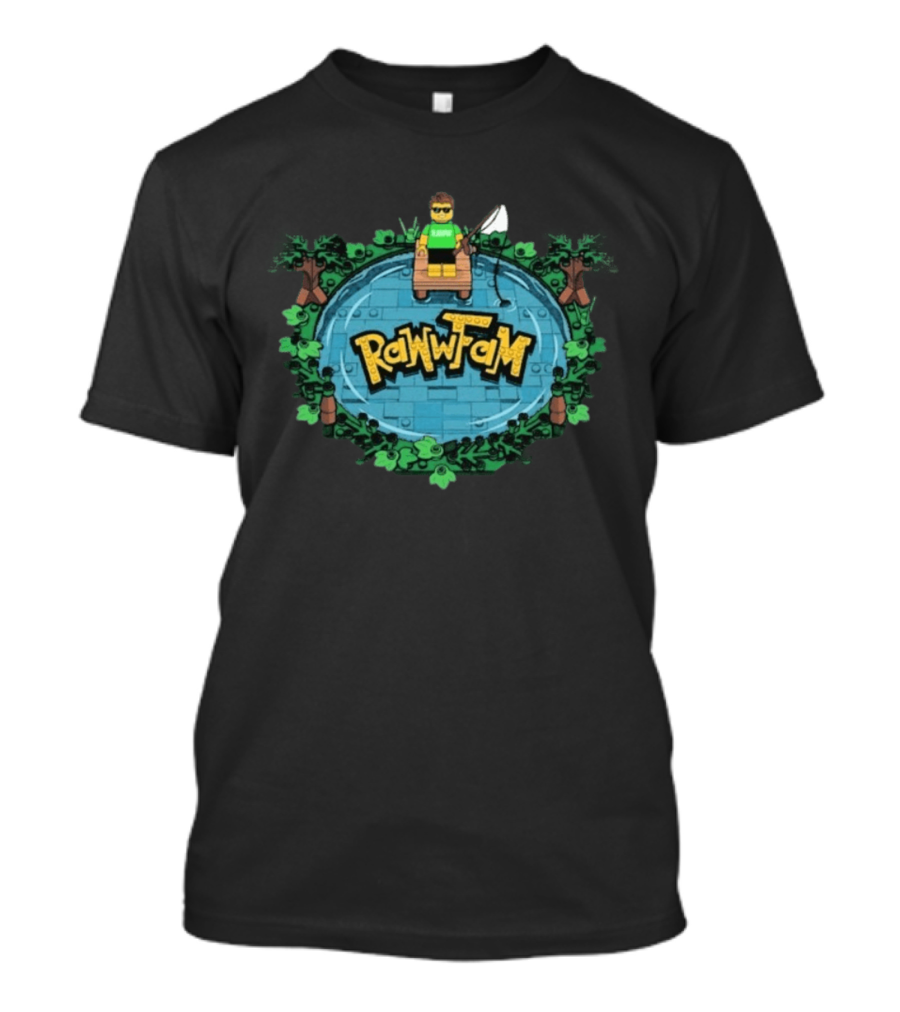 RAWWFAM Franklin's Pond Fishing Adventure T-Shirt