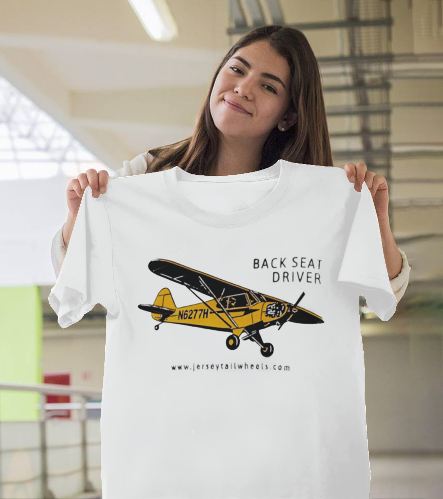 Back Seat Driver N6277H Yellow Aircraft T-Shirt