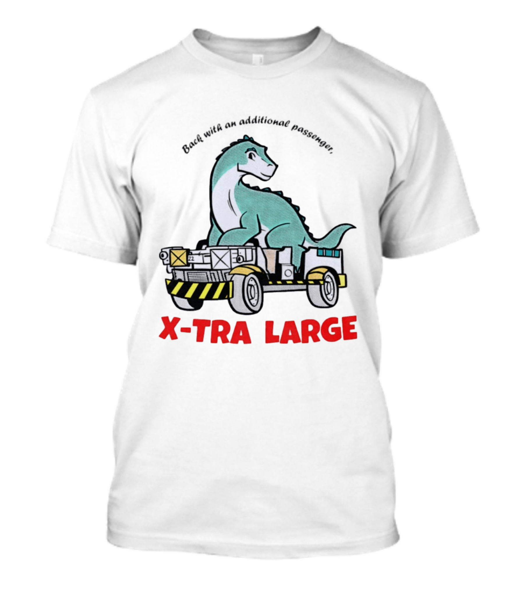 X Tra Large Dinosaur Back With An Additional Passenger T-Shirt